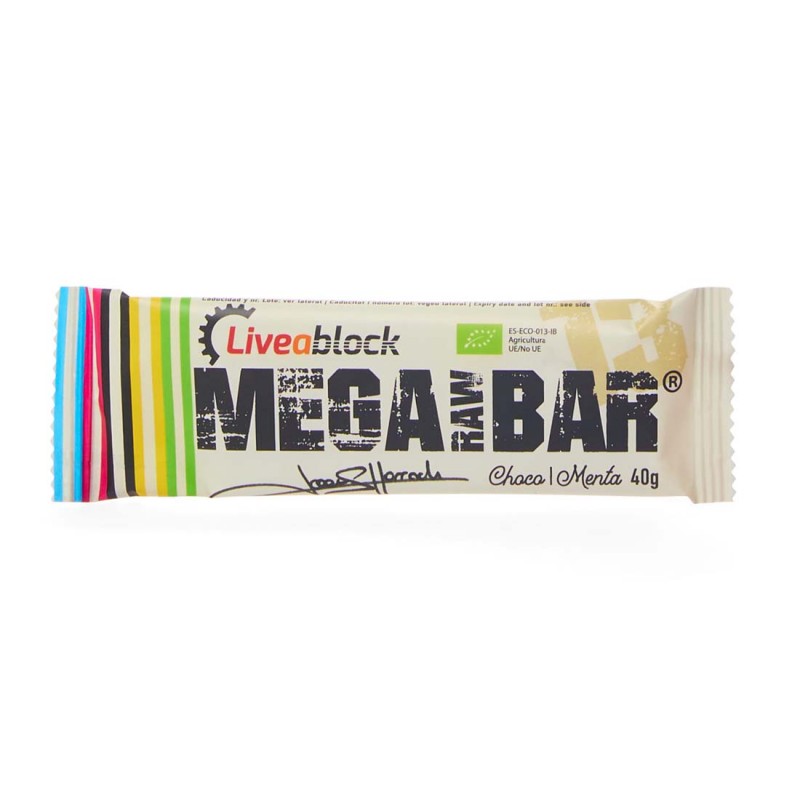 BARRITA MEGARAWBAR CHOCOLATE-MENTA 40 GR Megarawbar