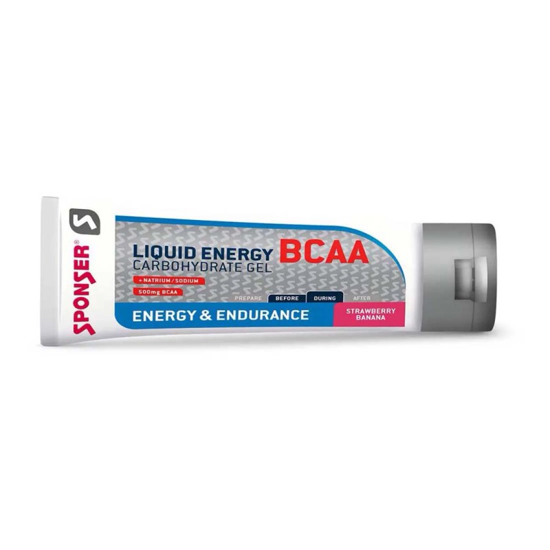 GEL SPONSER LIQUID ENERGY BCAA FRESA-PLATANO Sponser