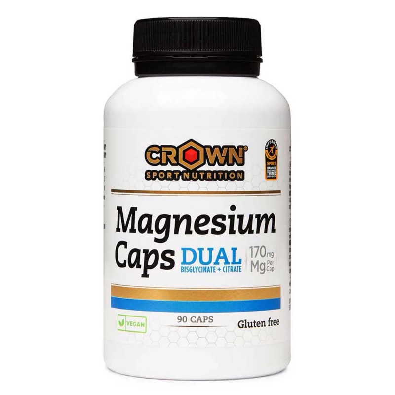 BOTE CROWN MAGNESIUM CAPS DUAL 90 CAPSULAS Crown Sport Nutrition